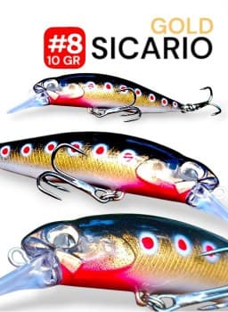 Minnow Sicario Plateado 8cm - 12gr.