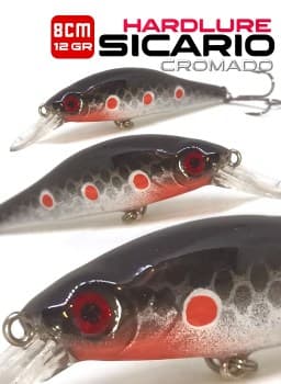 Minnow Sicario Plateado 8cm  - 12gr.