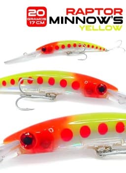 Minnow Raptor Rosa 17cm - 20gr.